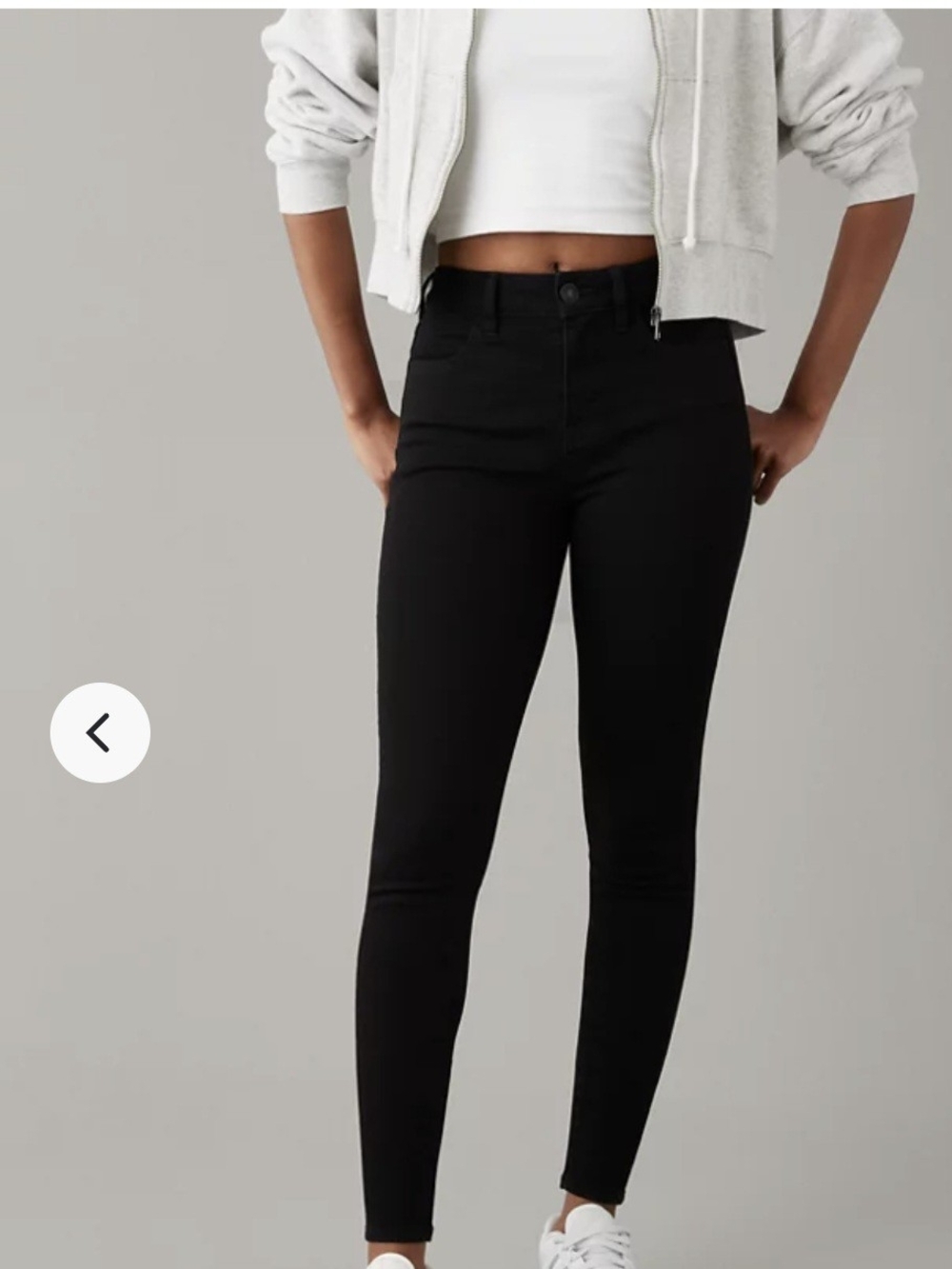 American Eagle Outfitters Black High-Rise Skinny Jeans